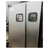 (2) Aluminum Kitchen Doors w/ Windows