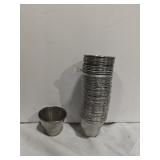 (50) 2 oz Stainless Condiment Cups