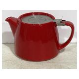 ForLife Red Stump Teapot with Stainless Steel Lid