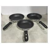 3 Vollarath Skillets 7", 8"
