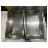 (2) Stainless Steam Pan 21"x13ï¿½, 2ï¿½Deep