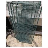 (4) Metro Style Shelves 48x18