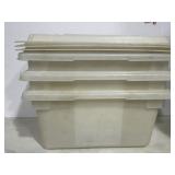 3 Rubbermaid Food Max Box 5Gal 8" x 12"x 9ï¿½ W/Lids