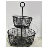 2 Tier Fruit Wire Basket