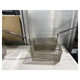 (2) Deep Fryer Baskets 13ï¿½x6ï¿½