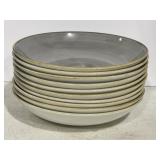 (10) Churchill Stonecast 10" Salad Plates