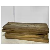 (5) 16"x 6" Serving Wood Boards