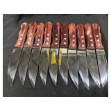 (10) Tramontina Stainless Steel Steak Knife