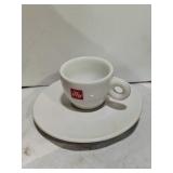 (8) illy Espresso Cups & Saucers