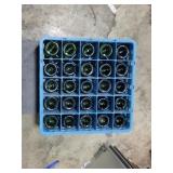 (25) Green water Cups Blue crate included As