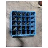 (21) Green water Cups Blue crate included As