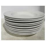 (10) World Porcelana China 12" Round Salad Plates