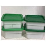 (4) Cambro 2qt Food Containers W/Lids 2SFSP