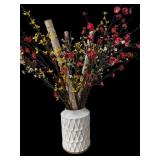 Ceramic Vase w/Flowers