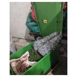 Sterilite Bin w/ Christmas Decor, Garland
