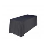 (2) Pinnacle Catering Black Tablecloths 52x114