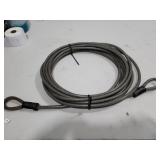 Master Lock 30ft Braided Steel Looped End Cable.