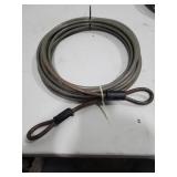 Master Lock 30ft Braided Steel Looped End Cable.