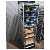 20 tray aluminum mobile commercial bakers rack
