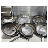 6 Aluminum Frying Pans Commercial 12.5" 10ï¿½