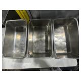 (3) Stainless Steam Food Pan 21ï¿½x13ï¿½, 6ï¿½ Deep