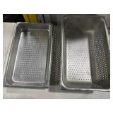 (2) Perforated Stainless Food Pan 21ï¿½x13ï¿½