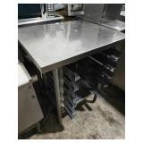 Stainless Steel Table w/ Tray Runners