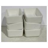 (6) Tablecraft Products Porcelain Rectangle 4oz