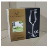 "Chef & Sommelier" Brand(6) Champagne flutes