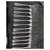 (12) Winco Stainless Forks 18-8