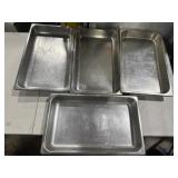 (4) Steam Table Pan 21"x13"
