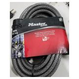 Master Lock 70D Braided Steel Looped End Cable,