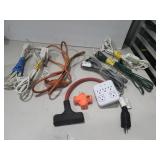 6 extension cords (2) 6ft (1) 8ft (1) 12ft and