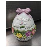 Easter Egg Cookie Jar 8"