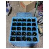 (25) Green water Cups Blue crate included As