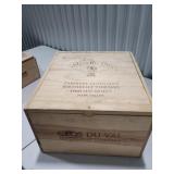 Wooden wine crate  (empty just box)