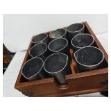 (9) 4 oz. Stainless Steel Creamers