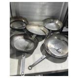 5 Commercial Frying Pans 10"