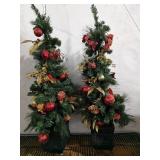(2) 4Ft Christmas Trees