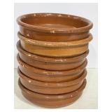 (6) Terracotta 7"x 1.5" Dish