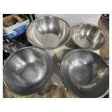 (4) Aluminum Mixing Bowls