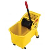 Rubbermaid Mop Bucket On Wheels, Yellow