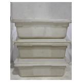 3 Rubbermaid Max Food Box 3.5Gal 18" x12"x6ï¿½