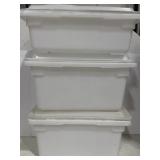 3 Rubbermaid Max Food Box 5Gal & 3.5Gal