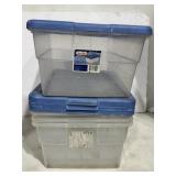 4 Sterilite 16qt Storage Boxes With Lids