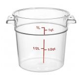 4 Polycarbonate Food Storage Container 1qt