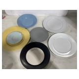 8 Assorted Round Plates