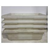 4 Rubbermaid Max Food Box 3.5Gal 18" x12"x 6ï¿½