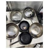 6 Commercial Frying Pans