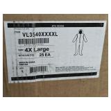 Case/25 Vallen VL3540 Coveralls Sz 4X